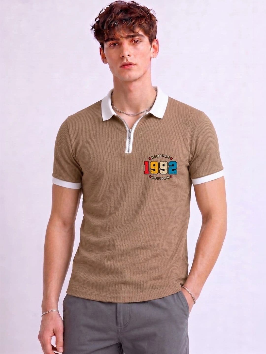 Mobox Men Typography Polo Collar T-shirt - view 1