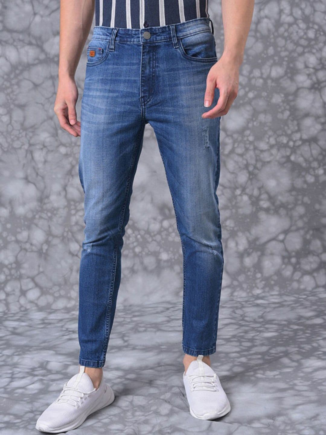 CAHOOT Men Smart Slim Fit Clean Look Heavy Fade Stretchable Jeans - view 1