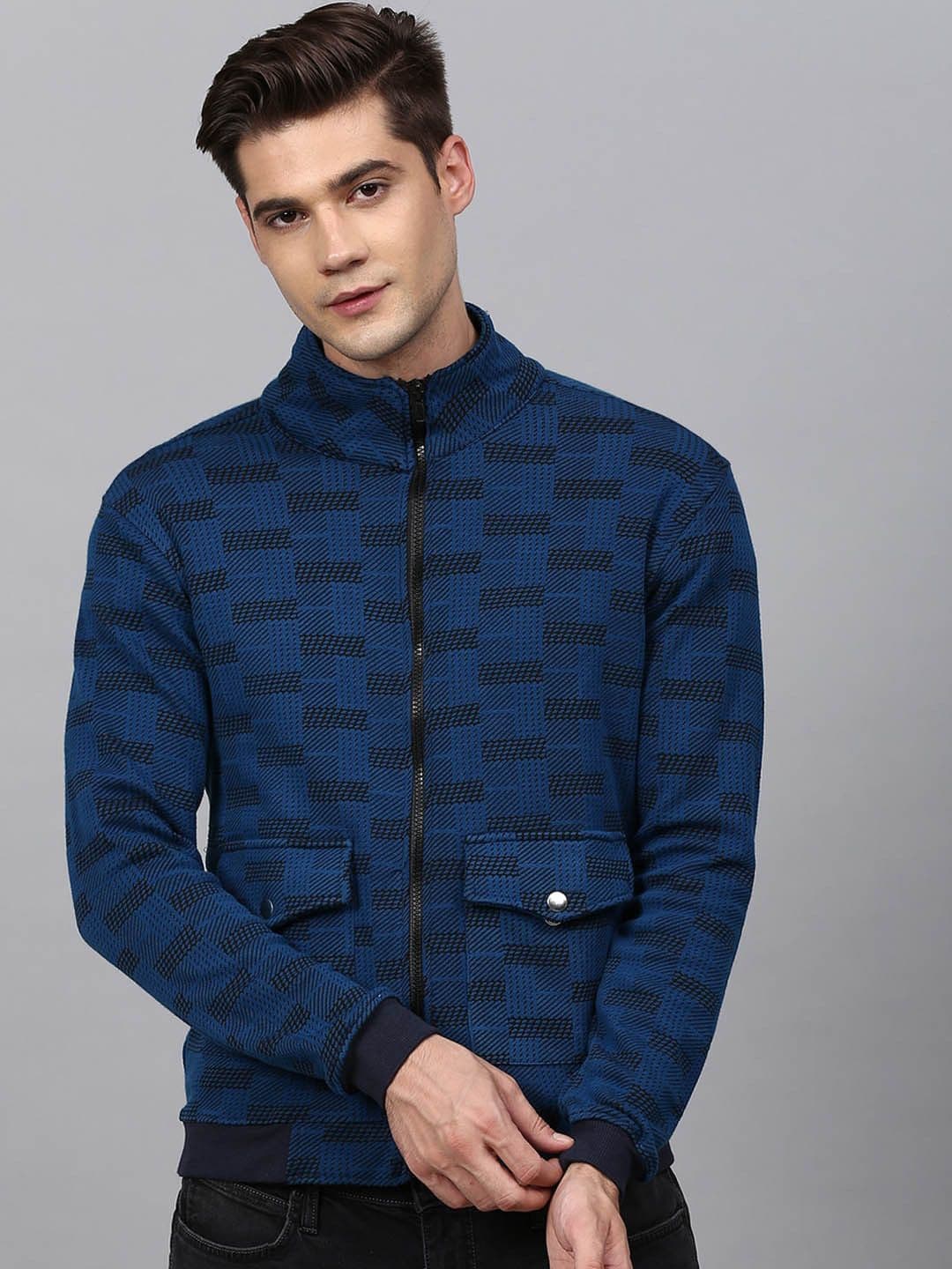 CAHOOT Men Blue Windcheater Outdoor Bomber Jacket - view 1