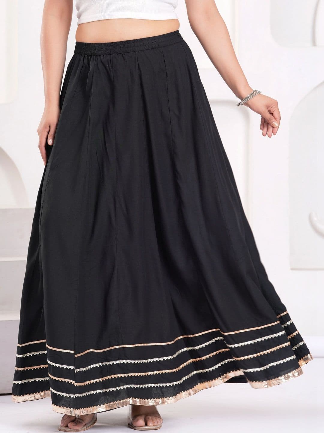Maquien Women Maxi Flared Skirt - view 1