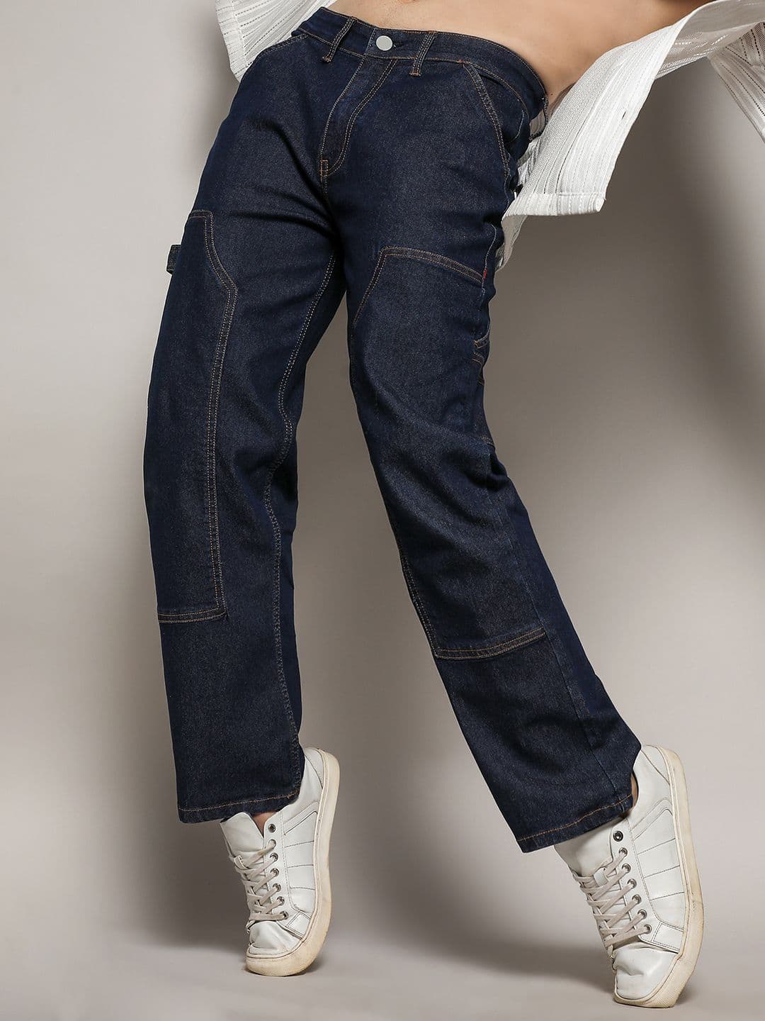 CAHOOT Men Smart Slim Fit Mid Rise Clean Look Cotton Jeans - view 1
