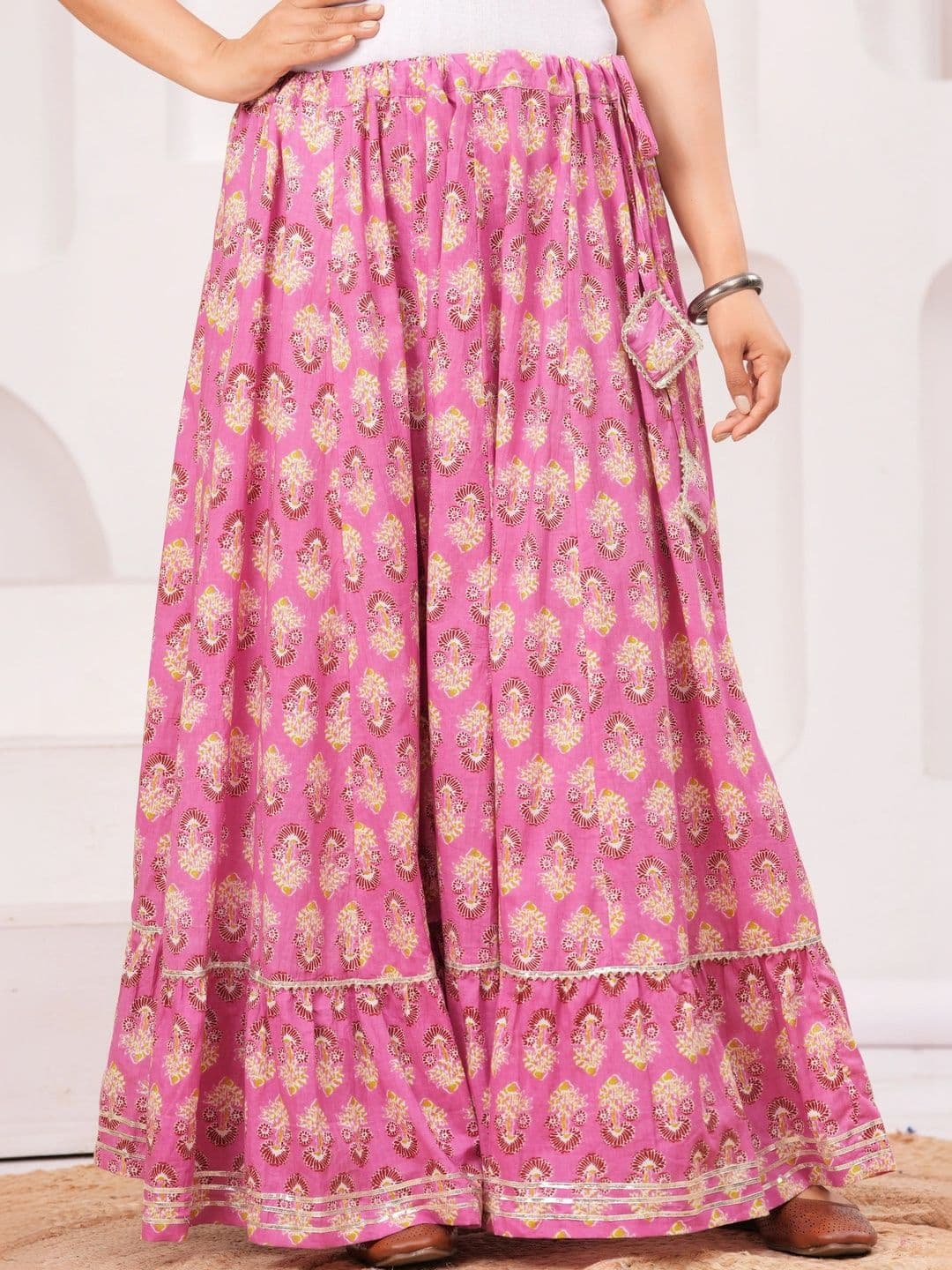 Maquien Women Floral Maxi Flared Skirt - view 1
