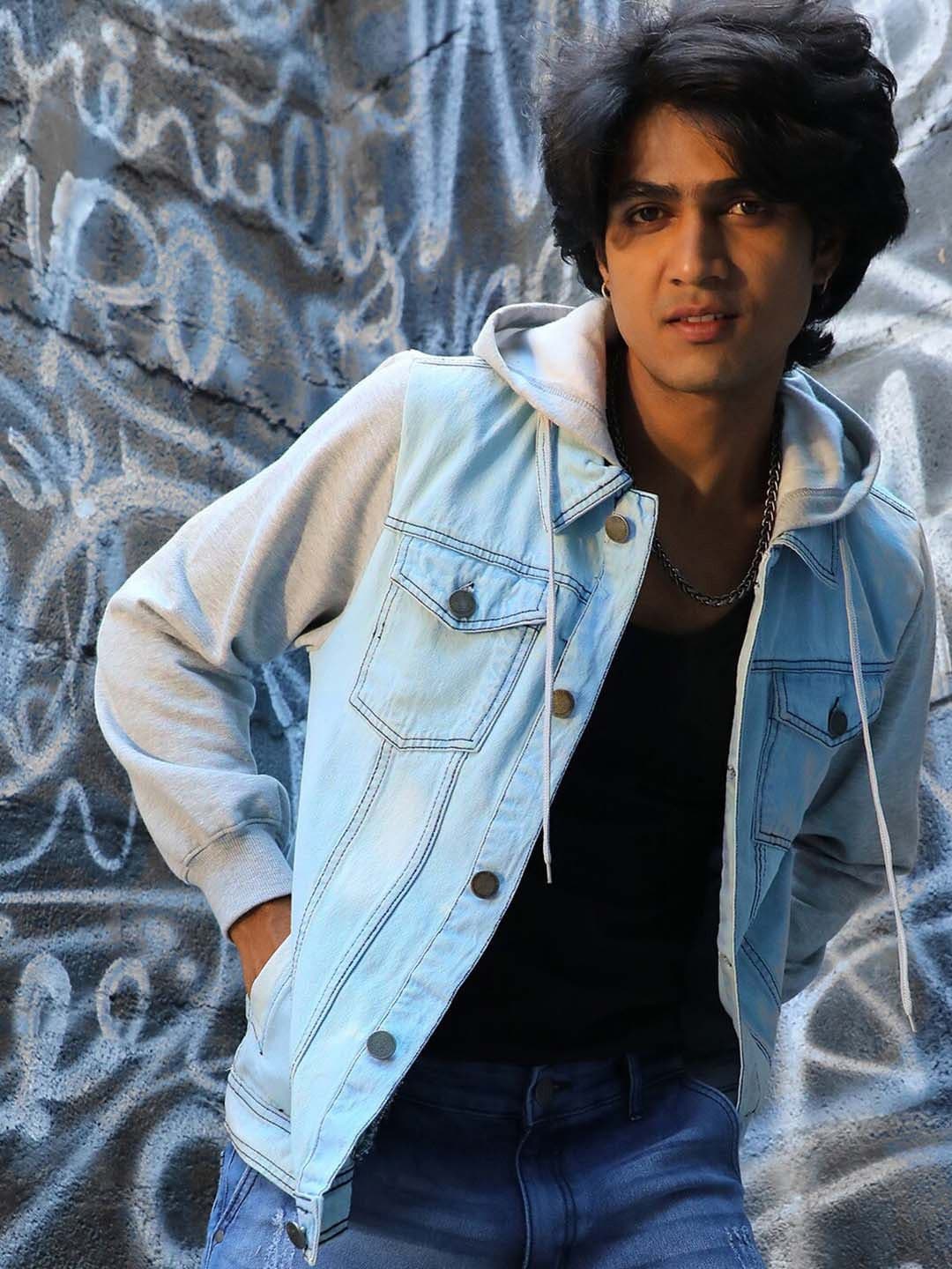 CAHOOT Campus Sutra Washed Windcheater Cotton Hooded Denim Jacket - view 1