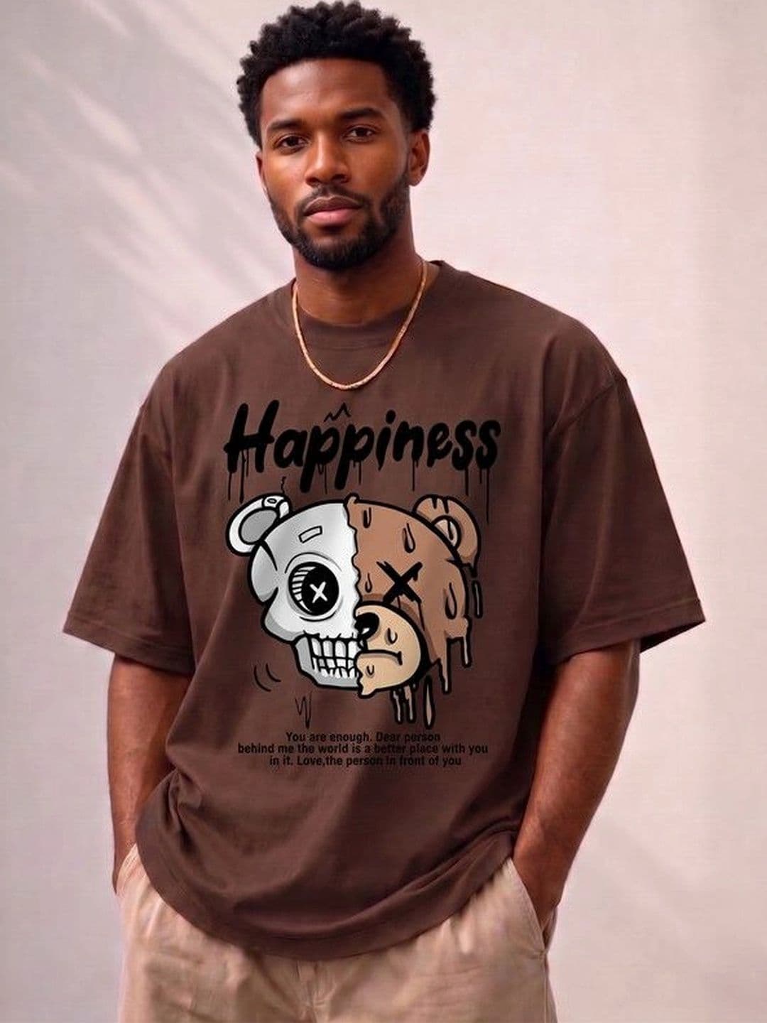 9TUNKI Men Printed Pure Cotton T-shirt - view 1