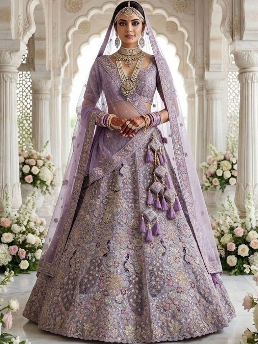 JIYANA WOMENS CHOICE Embellished Sequinned Semi-Stitched Lehenga & Unstitched Blouse With Dupatta - view 1