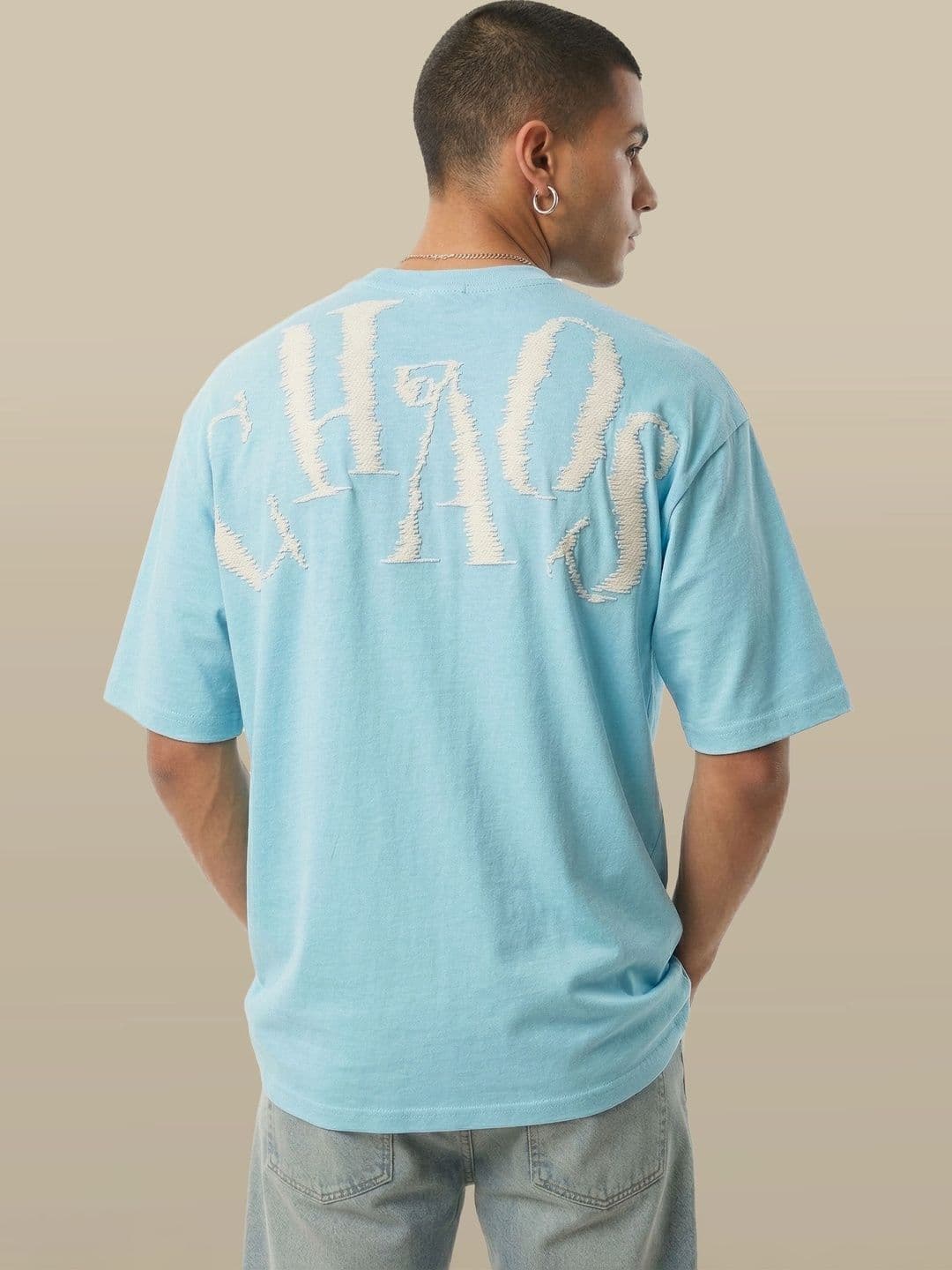glitchez Men Typography Printed T-shirt - view 1