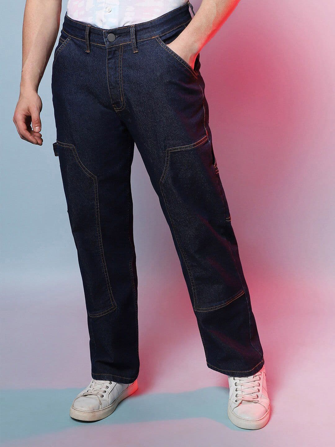 CAHOOT Men Smart Clean Look Cotton Cargo Jeans - view 1