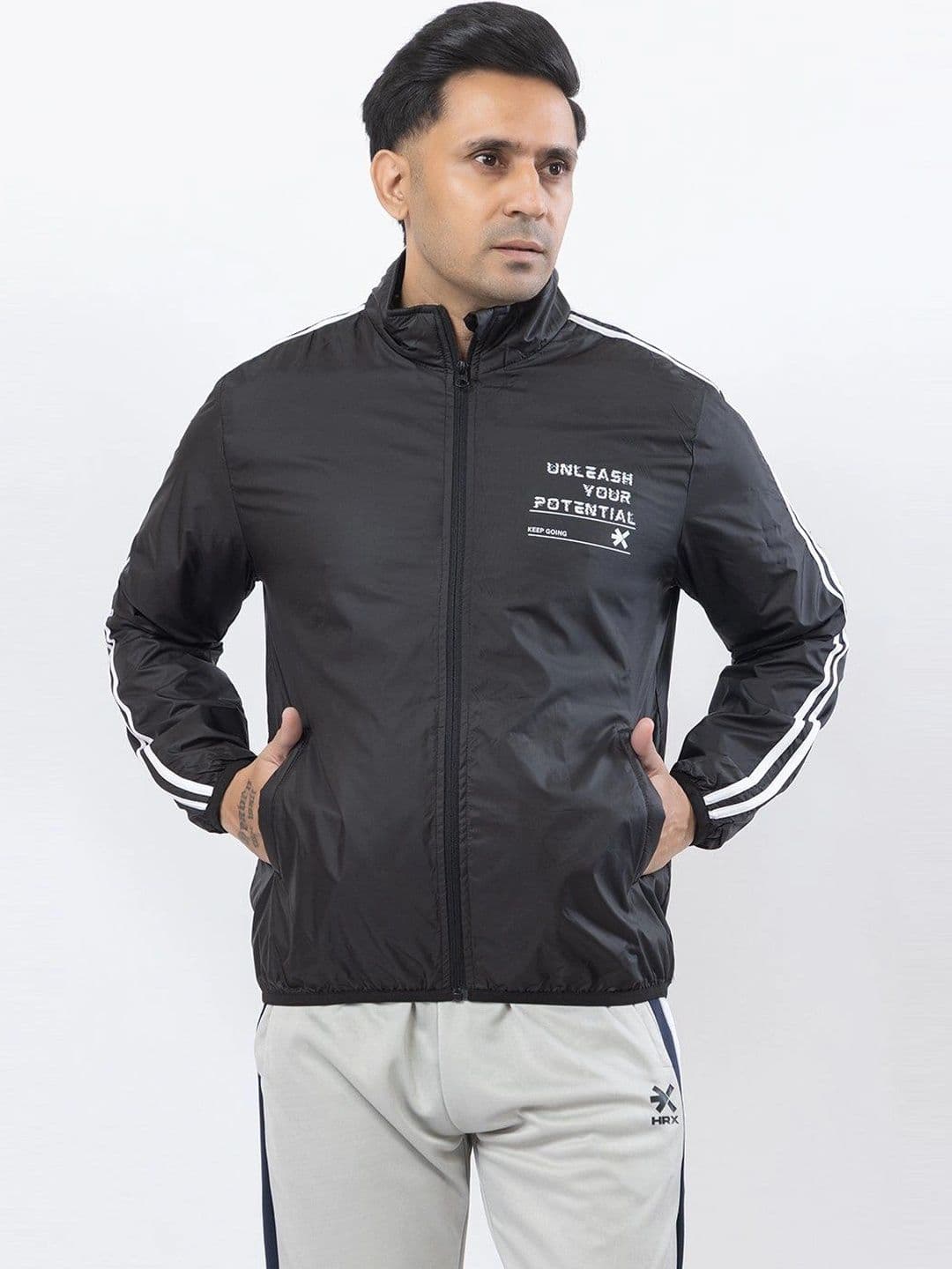 HRX by Hrithik Roshan Men Colourblocked Lightweight Woven Jacket - view 1