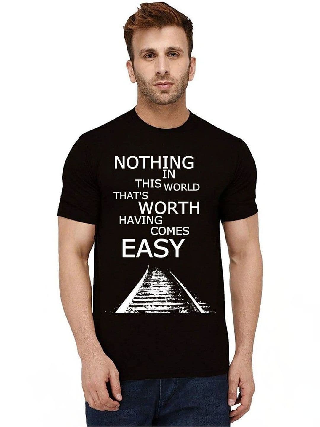 Caseria Men Typography Printed T-shirt - view 1