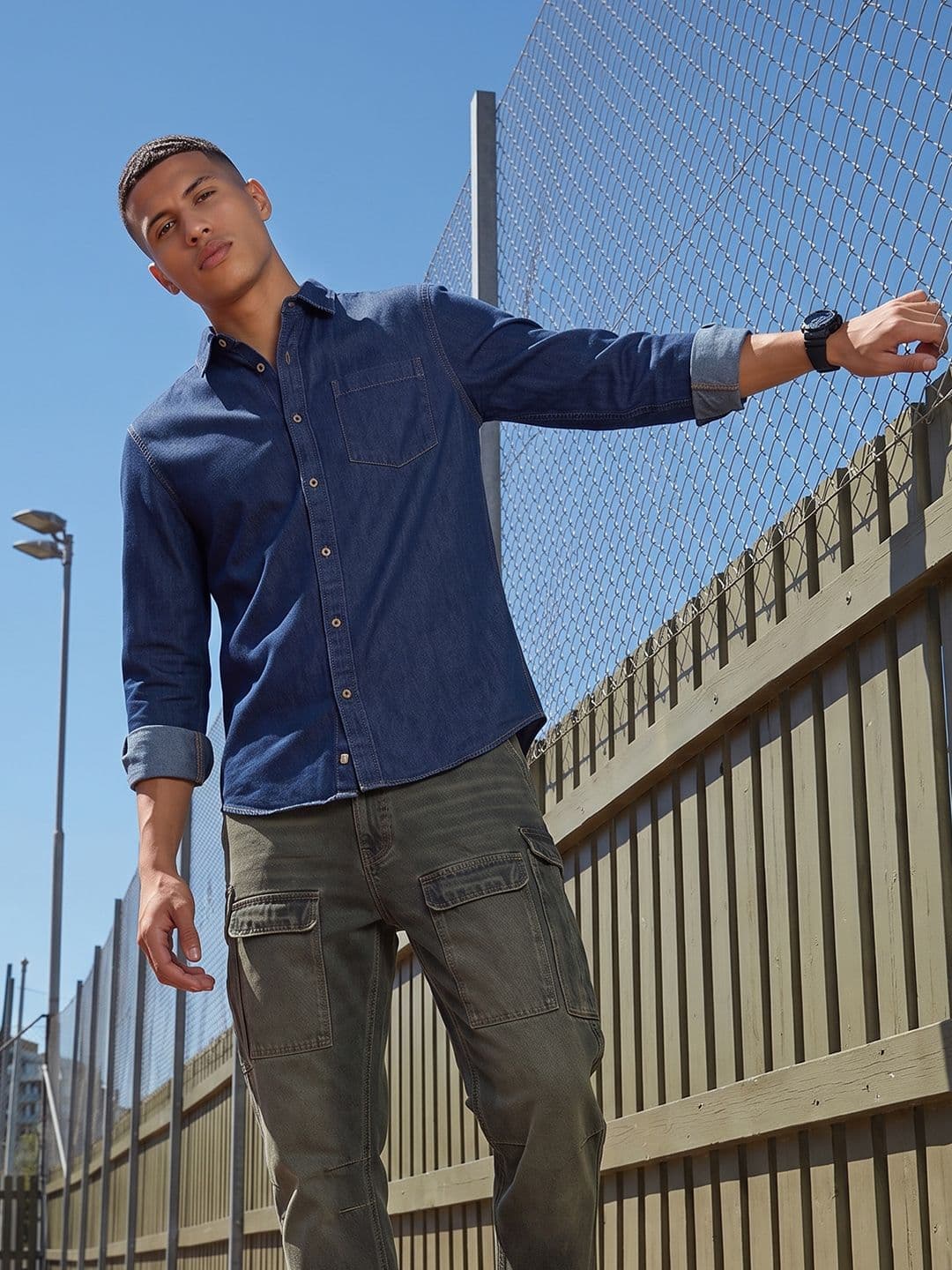 The Roadster Life Co. Denim Casual Shirt - view 1