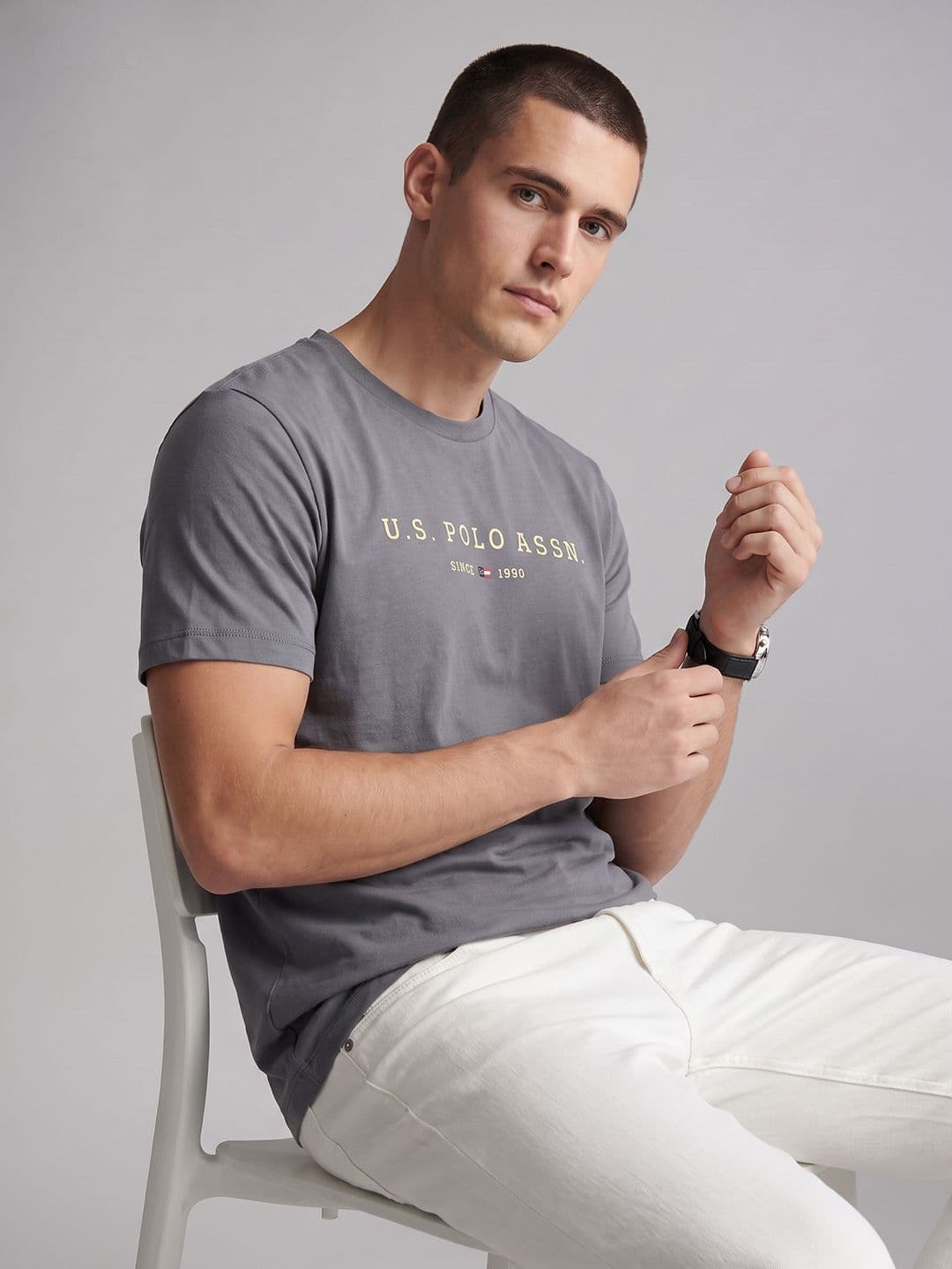 U.S. Polo Assn. Brand Logo Printed T-shirt - view 1