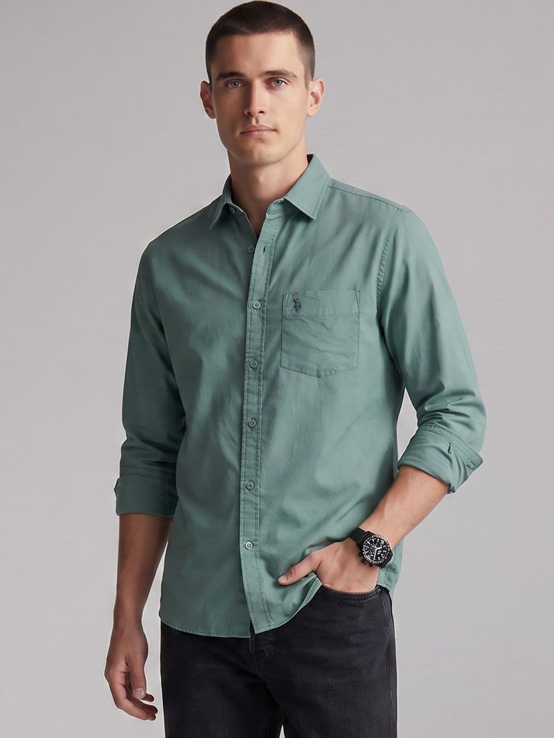U.S. Polo Assn. Pure Cotton Casual Shirt - view 1