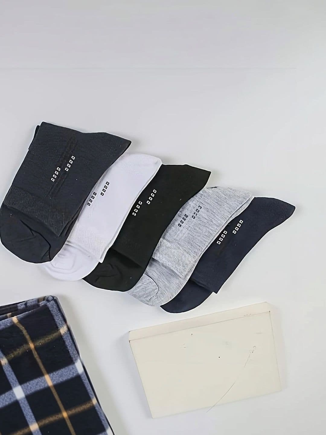 BEAR&BEYOND Men Pack of 5 Cotton Assorted Above Ankle Socks - view 1