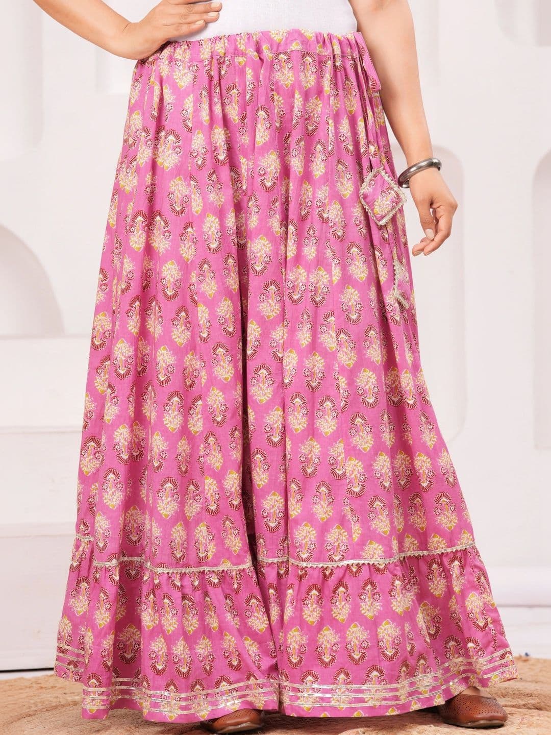 Maquien Women Floral Maxi Flared Skirt - view 1