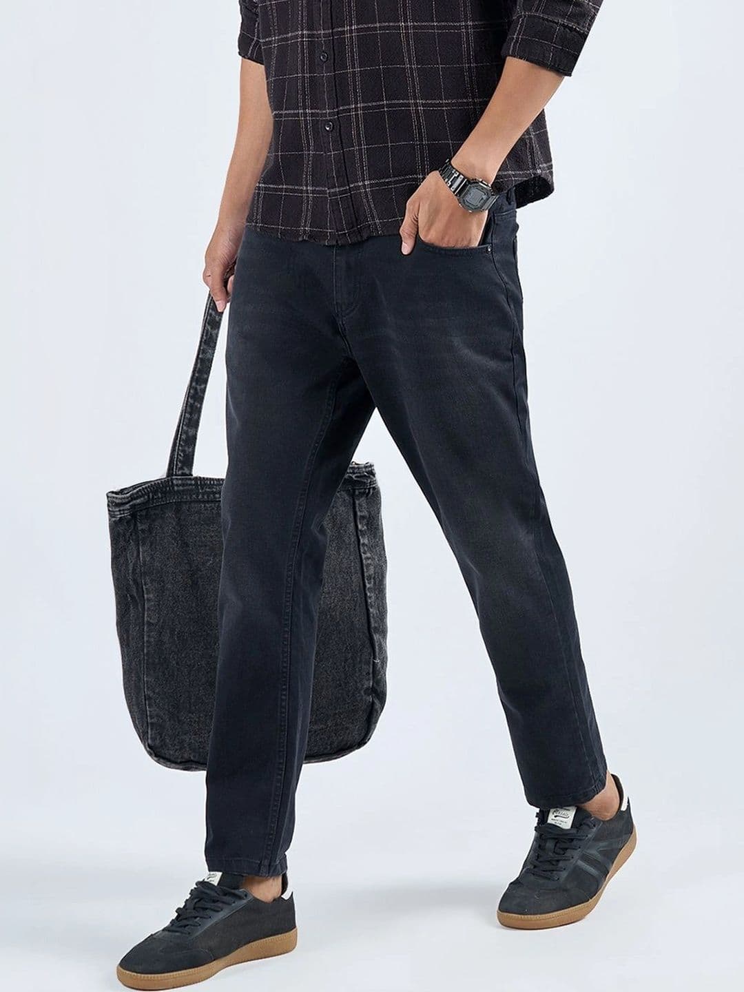 SF JEANS by Pantaloons Men Slim Fit Mid-Rise Jeans - view 1