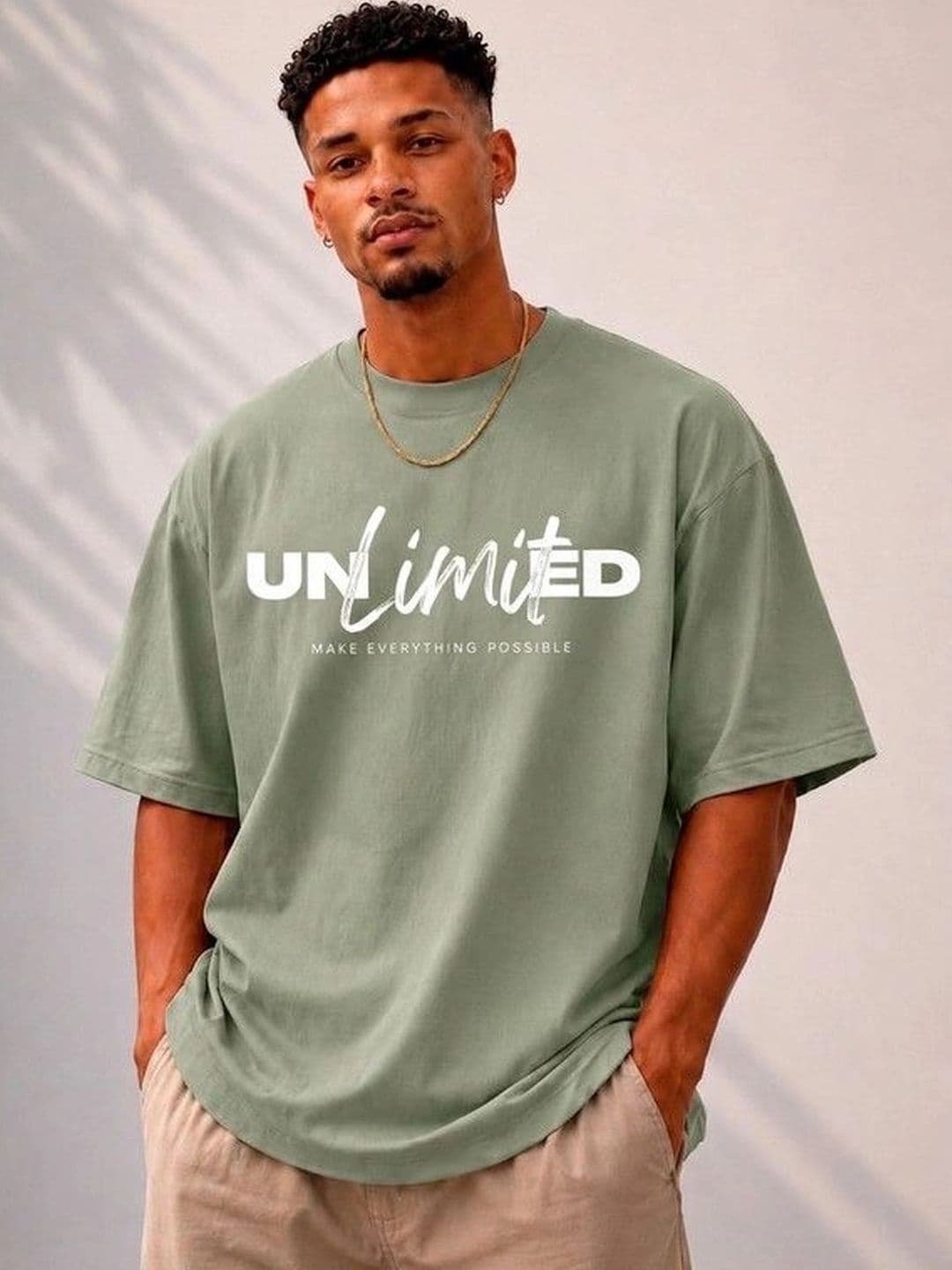 9TUNKI Men Typography Printed Pure Cotton T-shirt - view 1