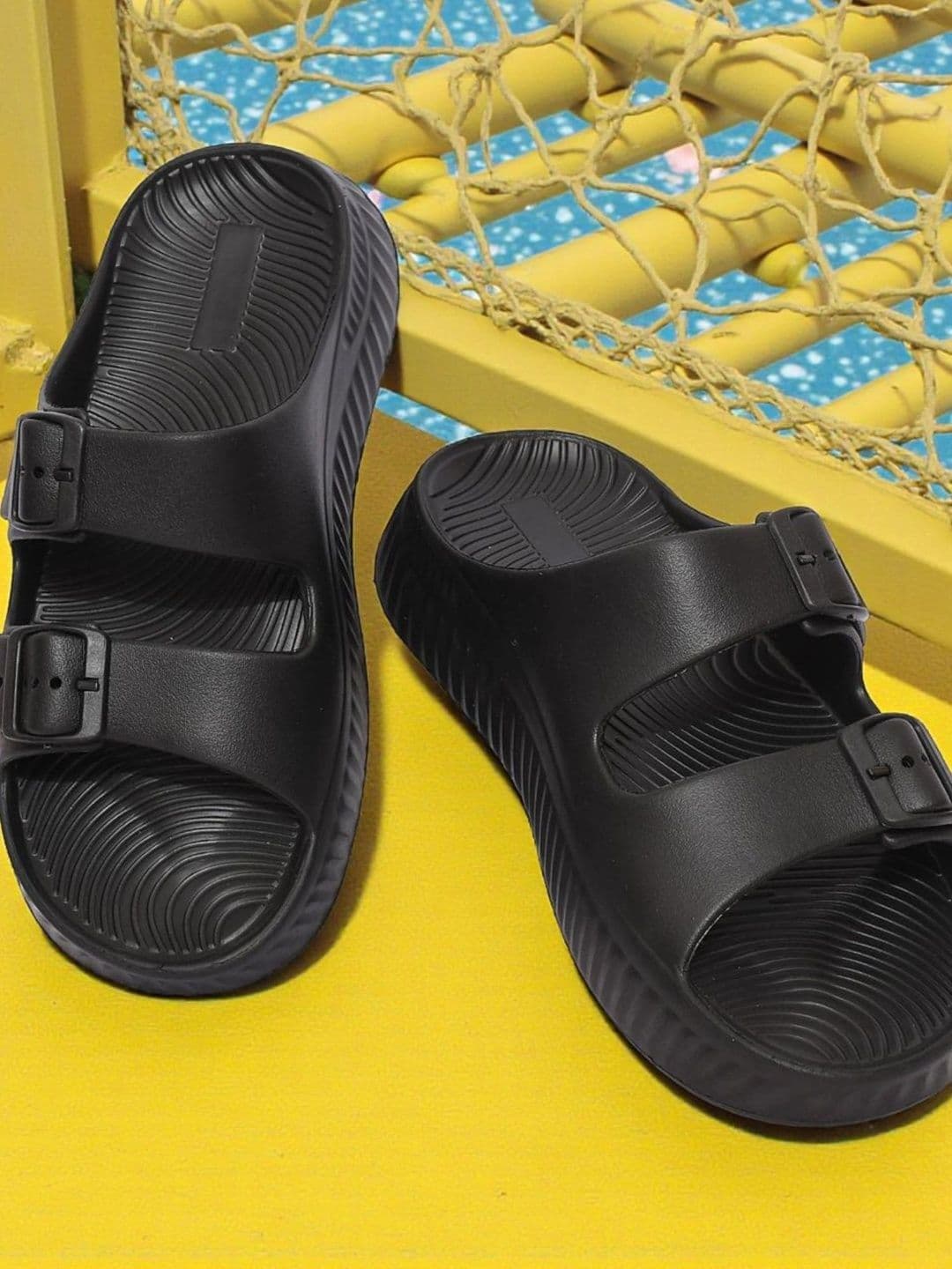 ROUX Men Rubber Sliders - view 1