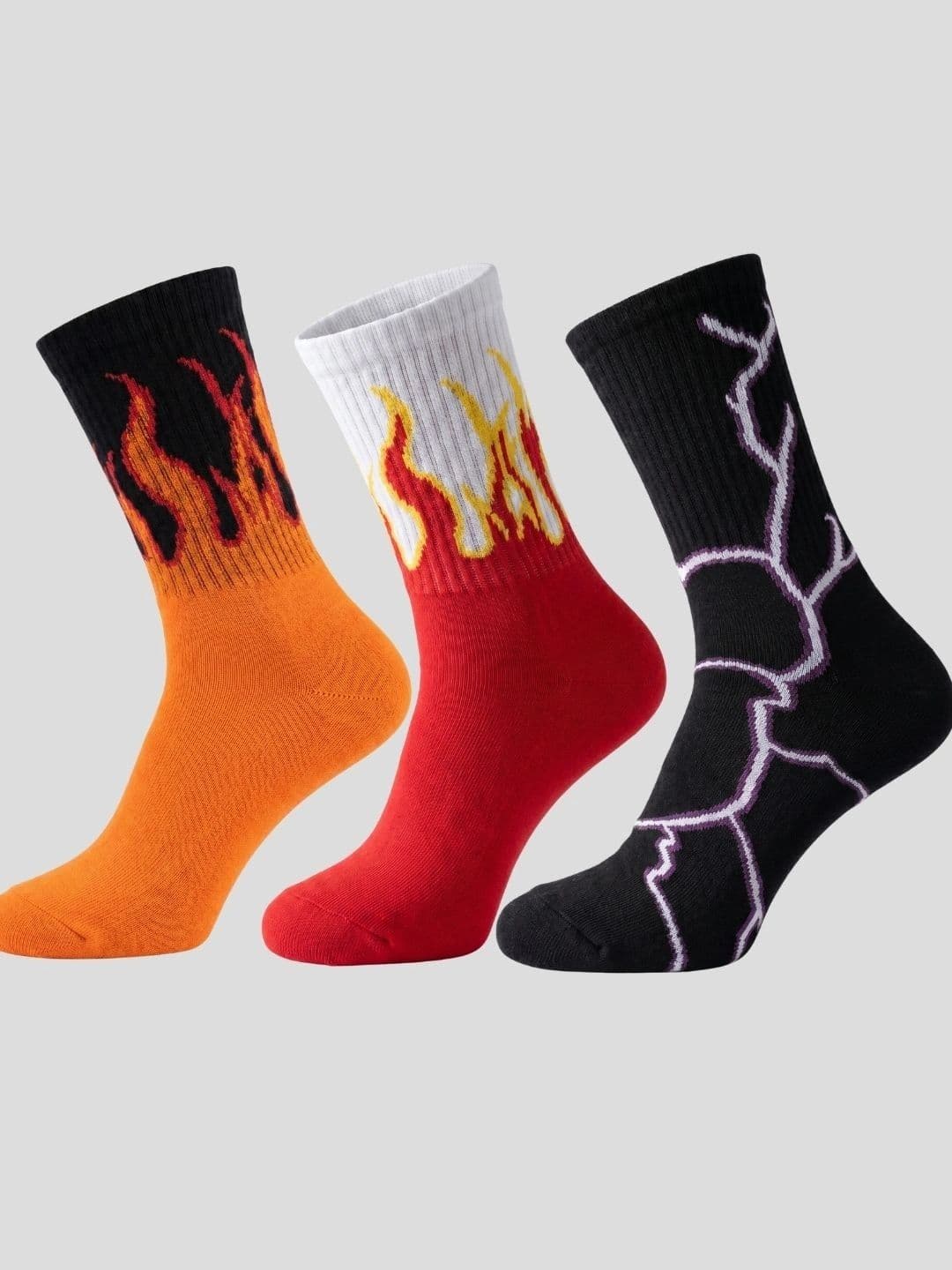 Moda Rapido Men Pack of 3 Cotton Blend Patterned Above Ankle Socks - view 1