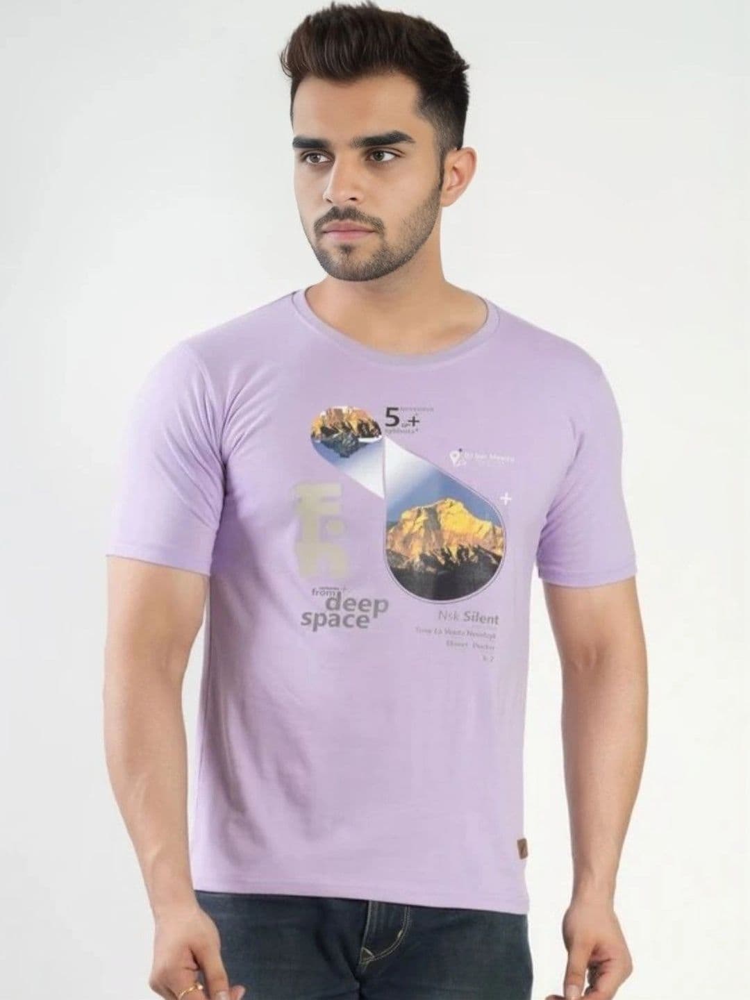 FLORA SHINE Men Printed Bio Finish T-shirt - view 1