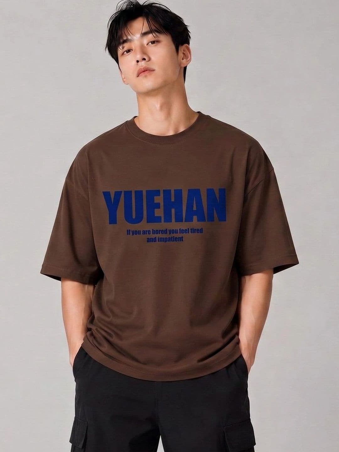 9TUNKI Men Typography Printed Pure Cotton T-shirt - view 1