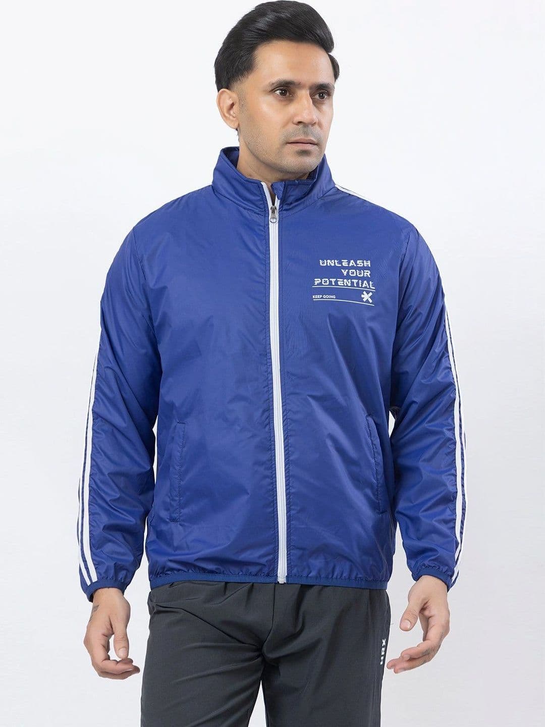 HRX by Hrithik Roshan Men Typography Lightweight Sporty Jacket - view 1