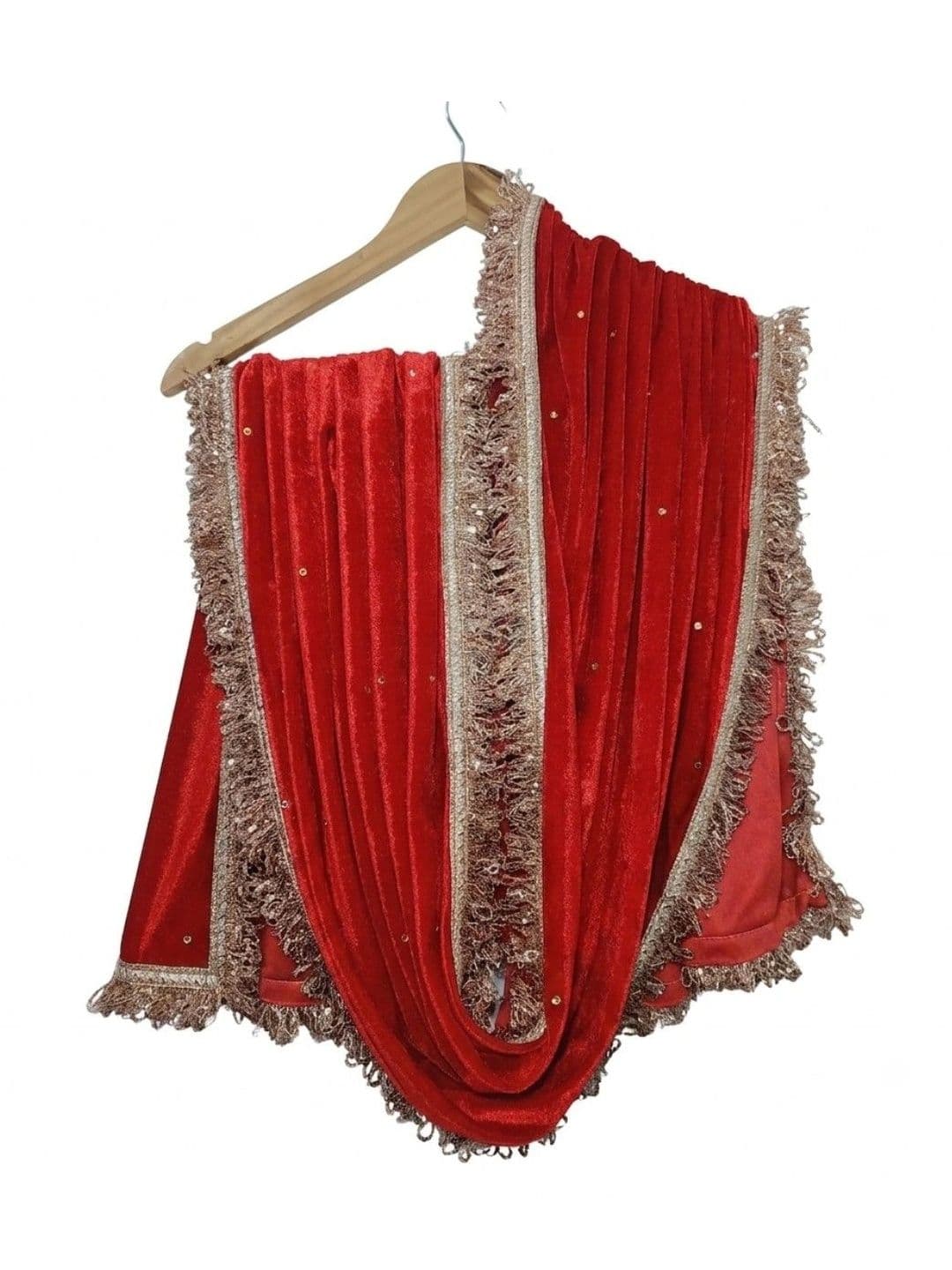 GLOBAL DRESS Velvet Blend Dupatta with Sequinned - view 1