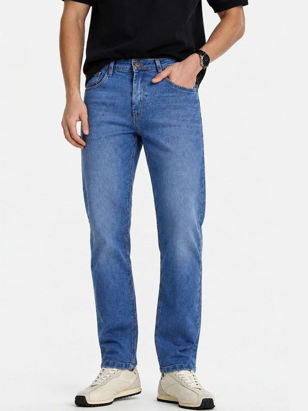 ETON VALLEY Men Classic Regular Fit Mid-Rise Jeans - view 1