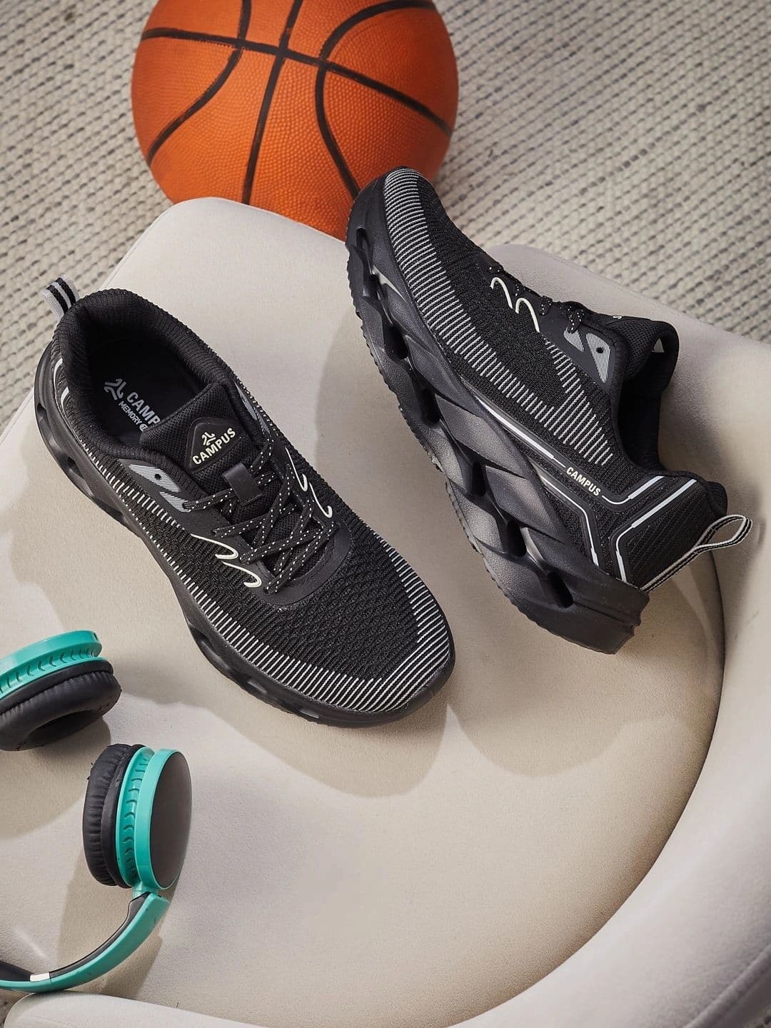 Campus Men Textile Running Shoes - view 1