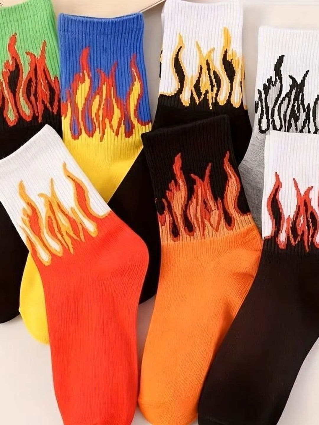 BEAR&BEYOND Men Pack of 7 Cotton Assorted Patterned Above Ankle Socks - view 1