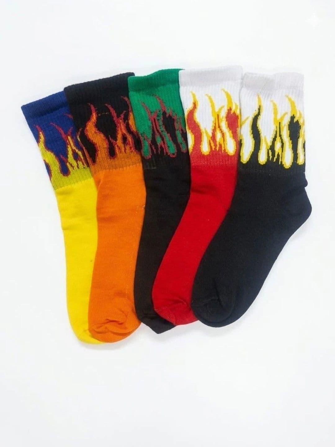 BEAR&BEYOND Men Pack of 5 Cotton Assorted Patterned Calf Length Socks - view 1