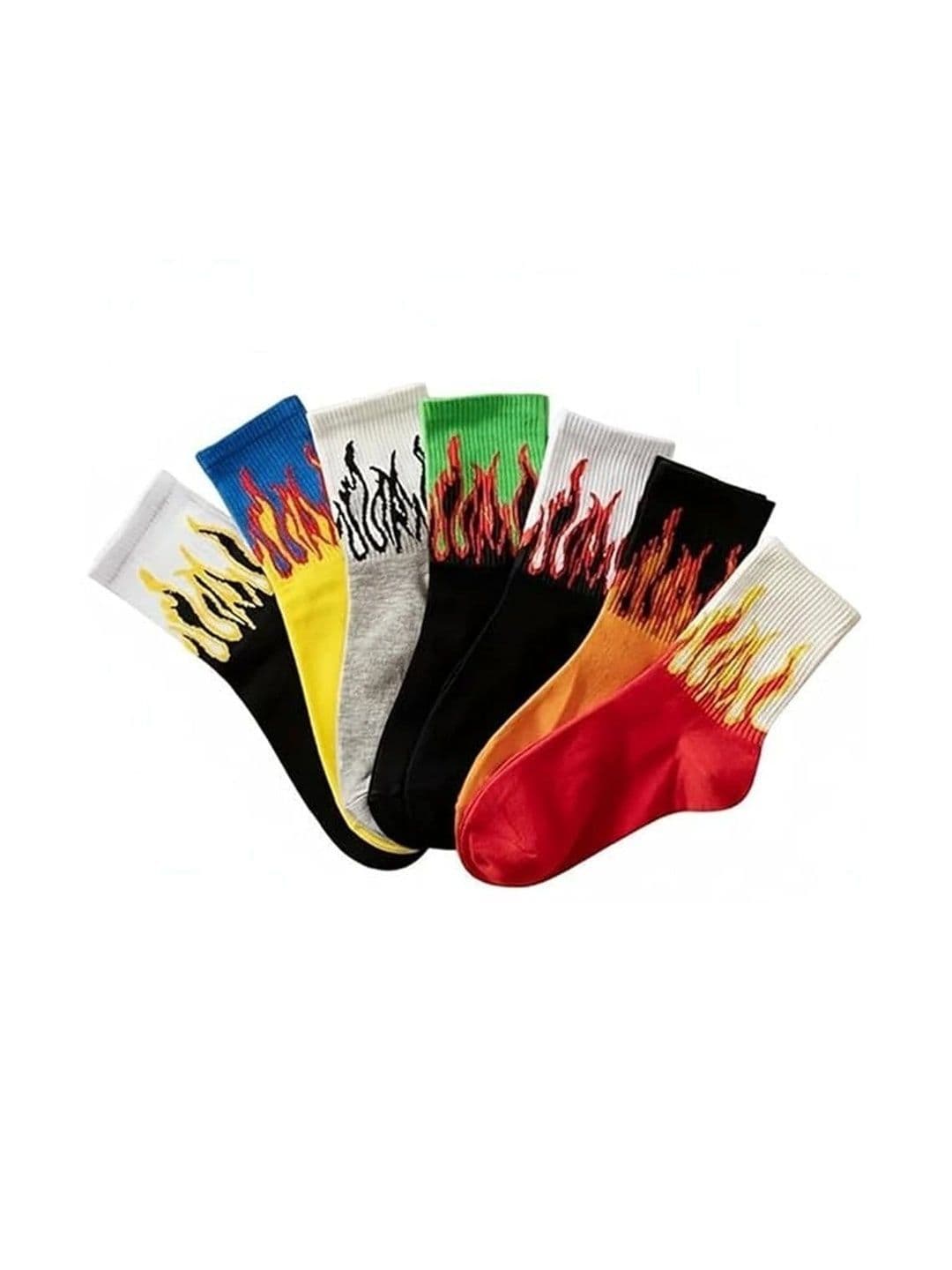 BEAR&BEYOND Men Pack of 7 Cotton Assorted Patterned Above Ankle Socks - view 1