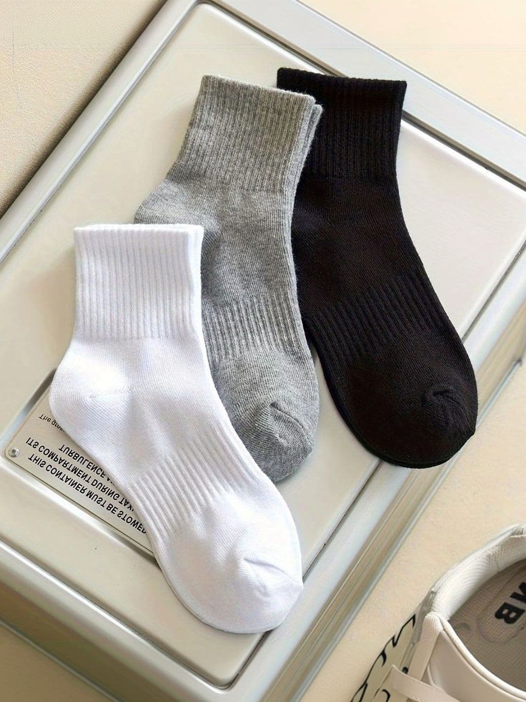 BEAR&BEYOND Men Pack of 3 Cotton Assorted Above Ankle Socks - view 1