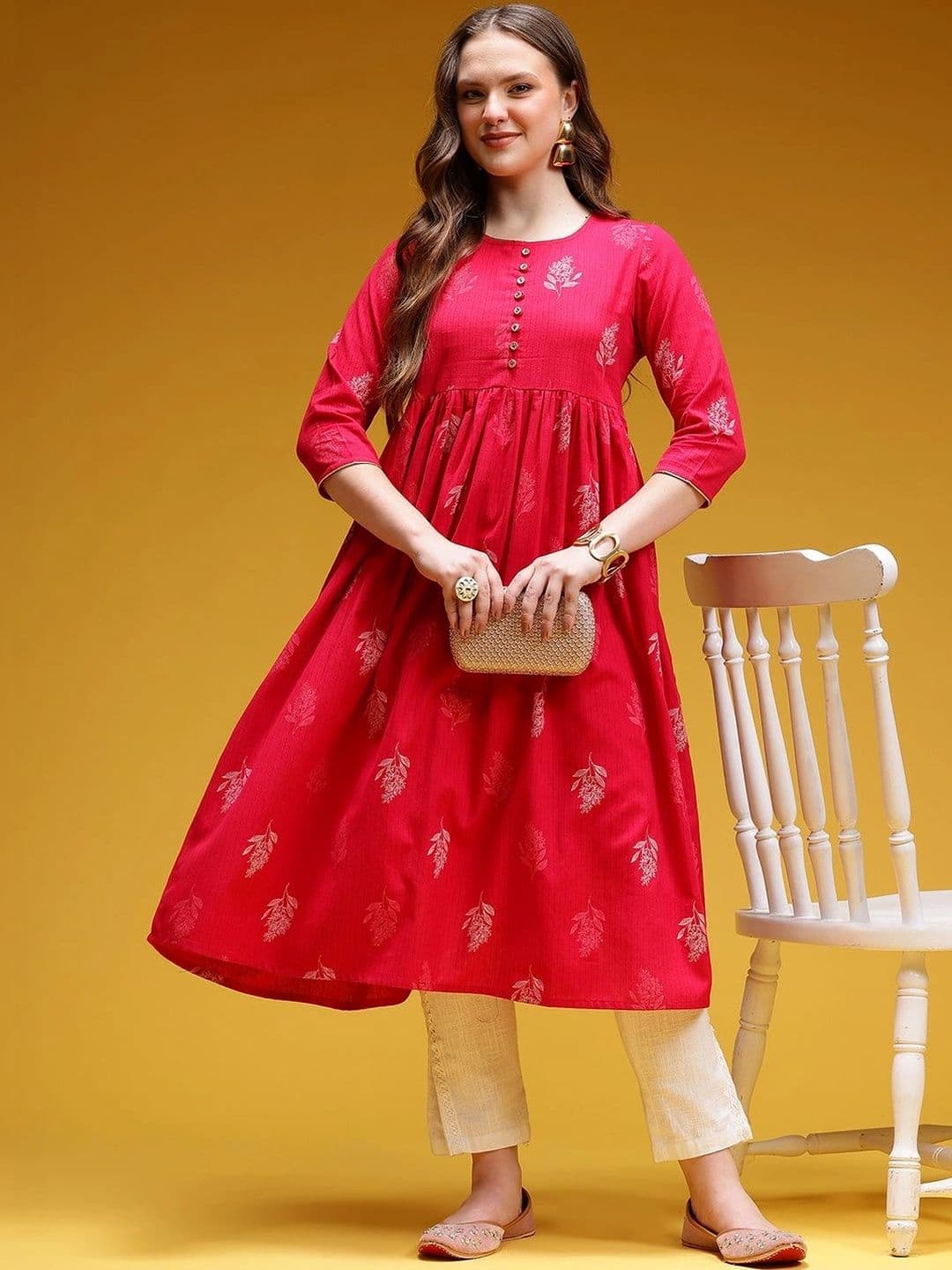 Moda Rapido Women Ethnic Motifs Printed Indie Prints Kurta - view 1