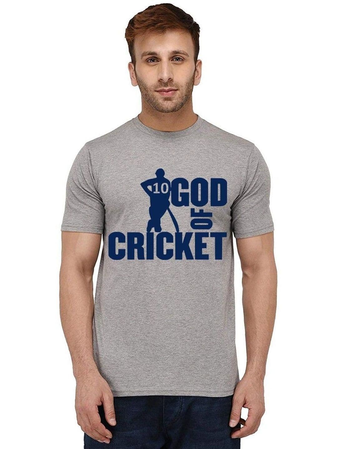 Caseria Grey Graphic Casual T-shirt for Men - view 1