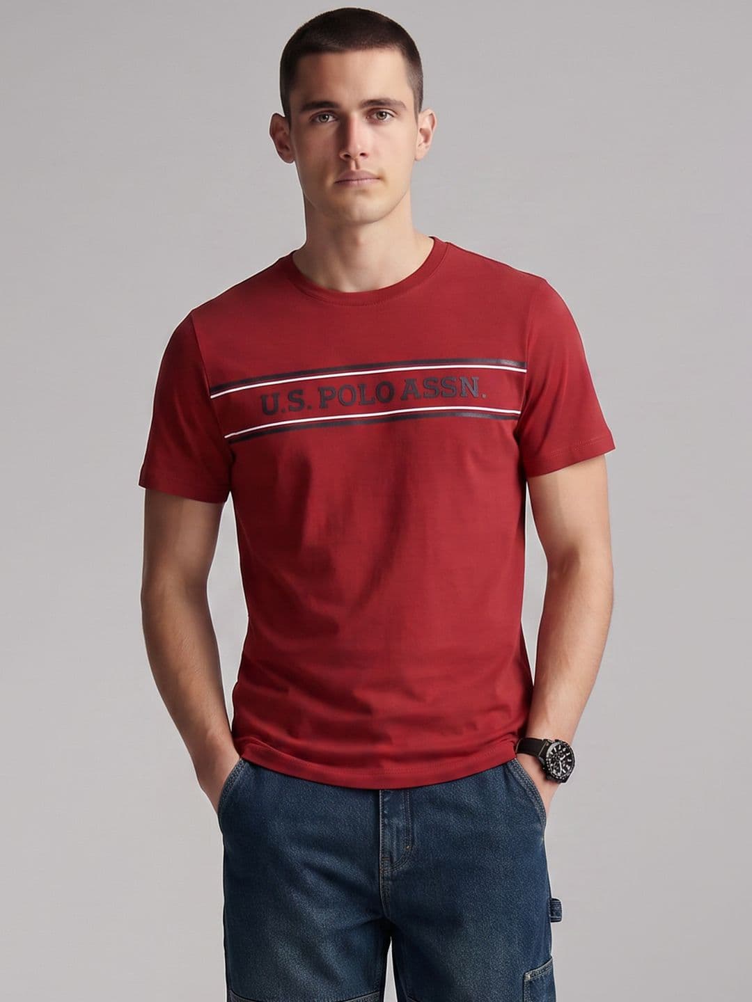 U.S. Polo Assn. Brand Logo Printed T-shirt - view 1