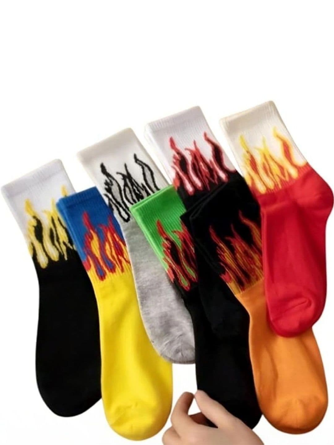 BEAR&BEYOND Men Cotton Assorted Patterned Calf Length Socks - view 1
