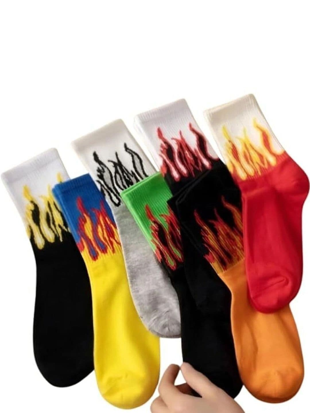 BEAR&BEYOND Men Pack of 7 Cotton Assorted Patterned Above Ankle Socks - view 1