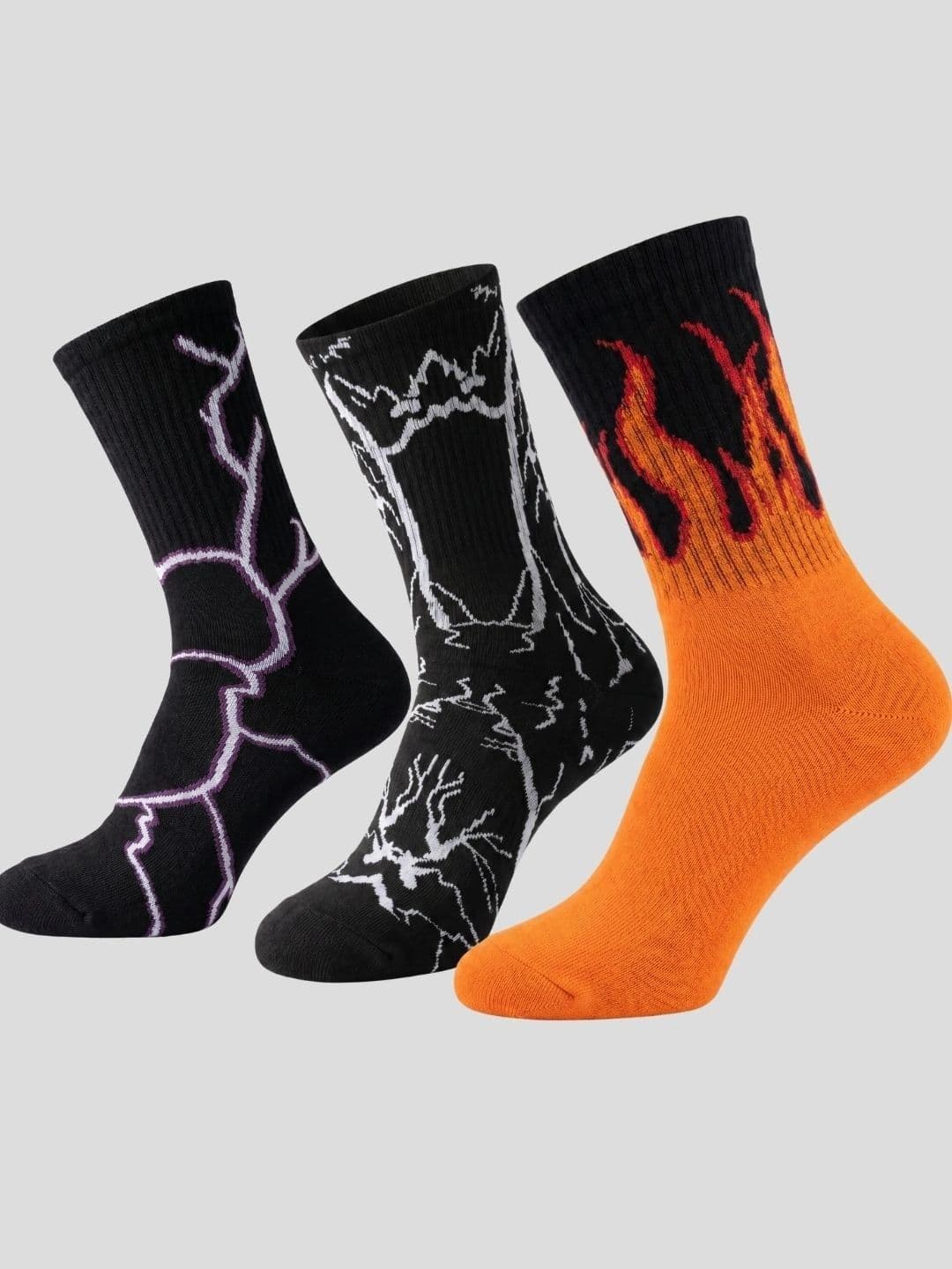 Moda Rapido Men Pack of 3 Cotton Blend Patterned Above Ankle Socks - view 1