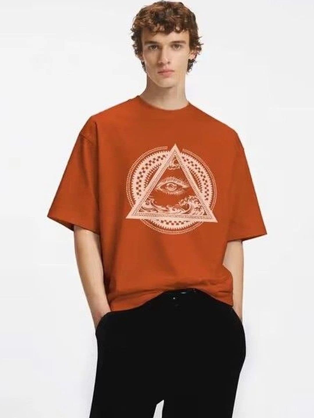 9TUNKI Men Printed Pure Cotton T-shirt - view 1