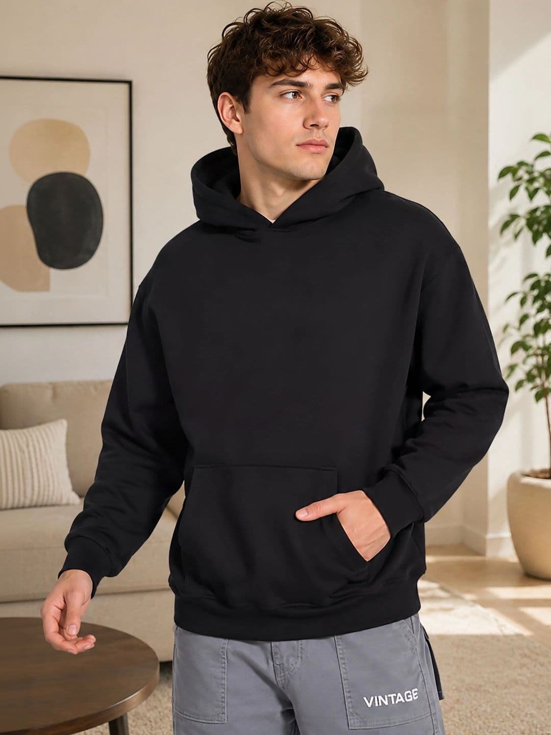 ATIGIANO Men Printed Hooded Sweatshirt - view 1