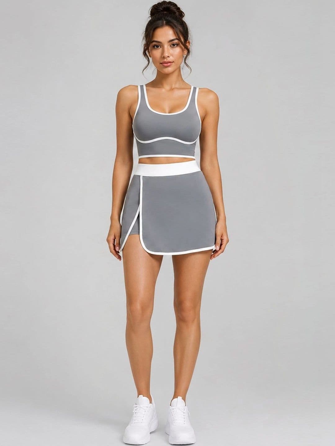 StyleCast Flex Women Side Slit Mini Skorts Skirt - view 1