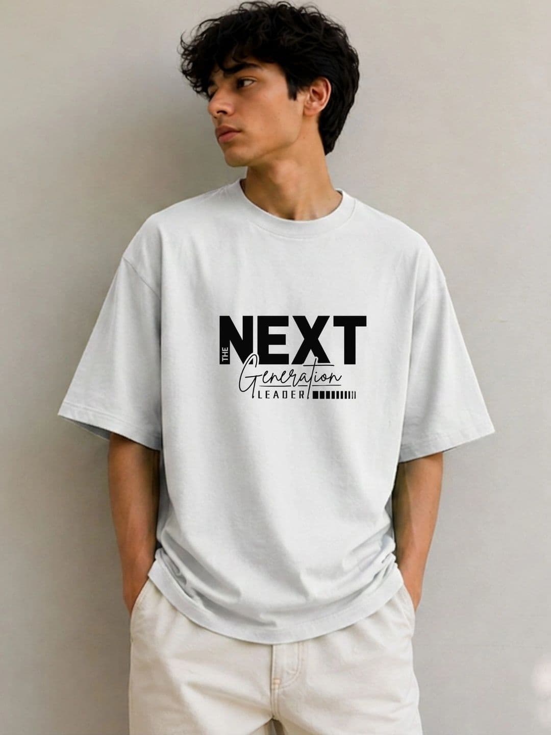 Fashnobic Men Typography Printed Pure Cotton Blend Dri-FIT T-shirt - view 1