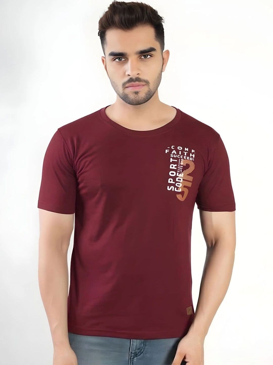 FLORA SHINE Men Typography Printed Bio Finish T-shirt - view 1