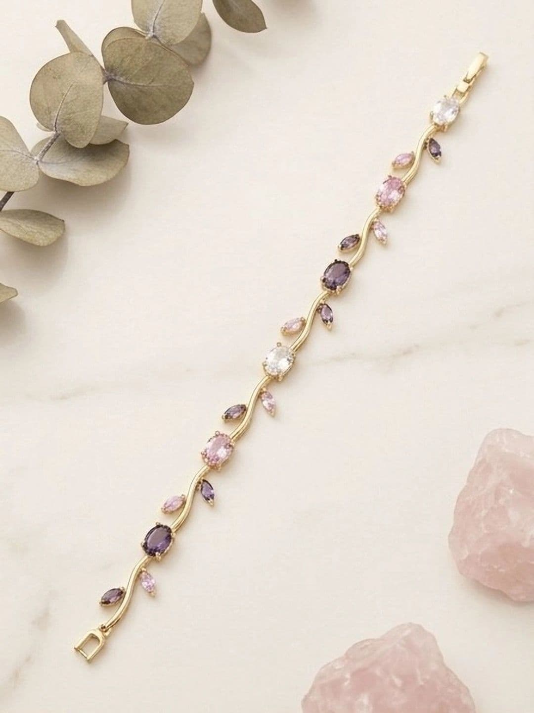 Murliwala Unisex Gold-Plated Link Bracelet - view 1