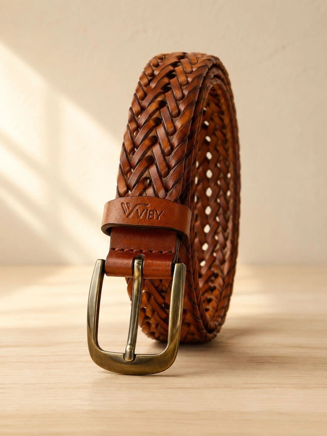 VIBY Men Braided Leather Belt - view 1