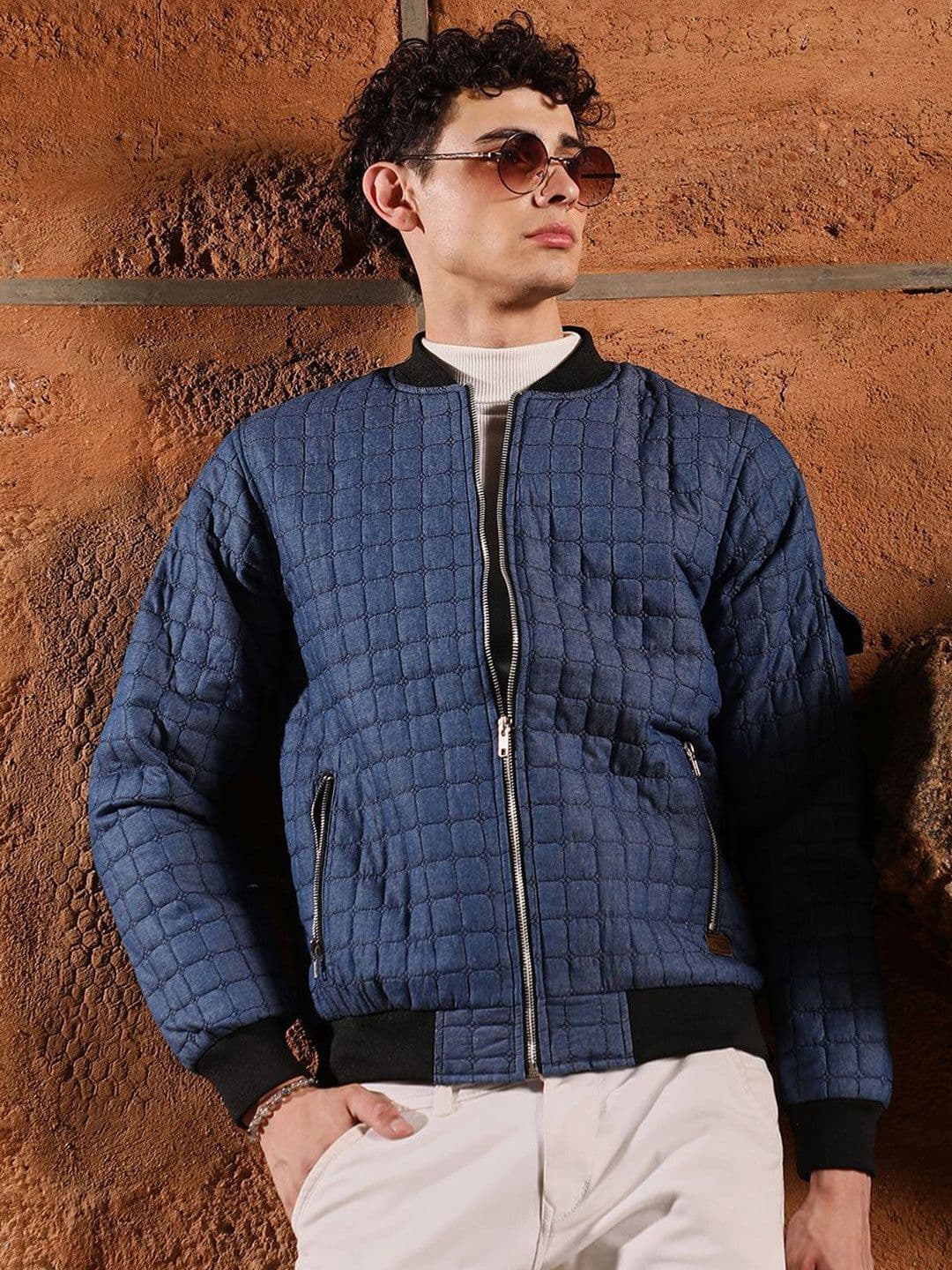 CAHOOT Men Stand Collar Solid Lightweight Bomber Jacket - view 1