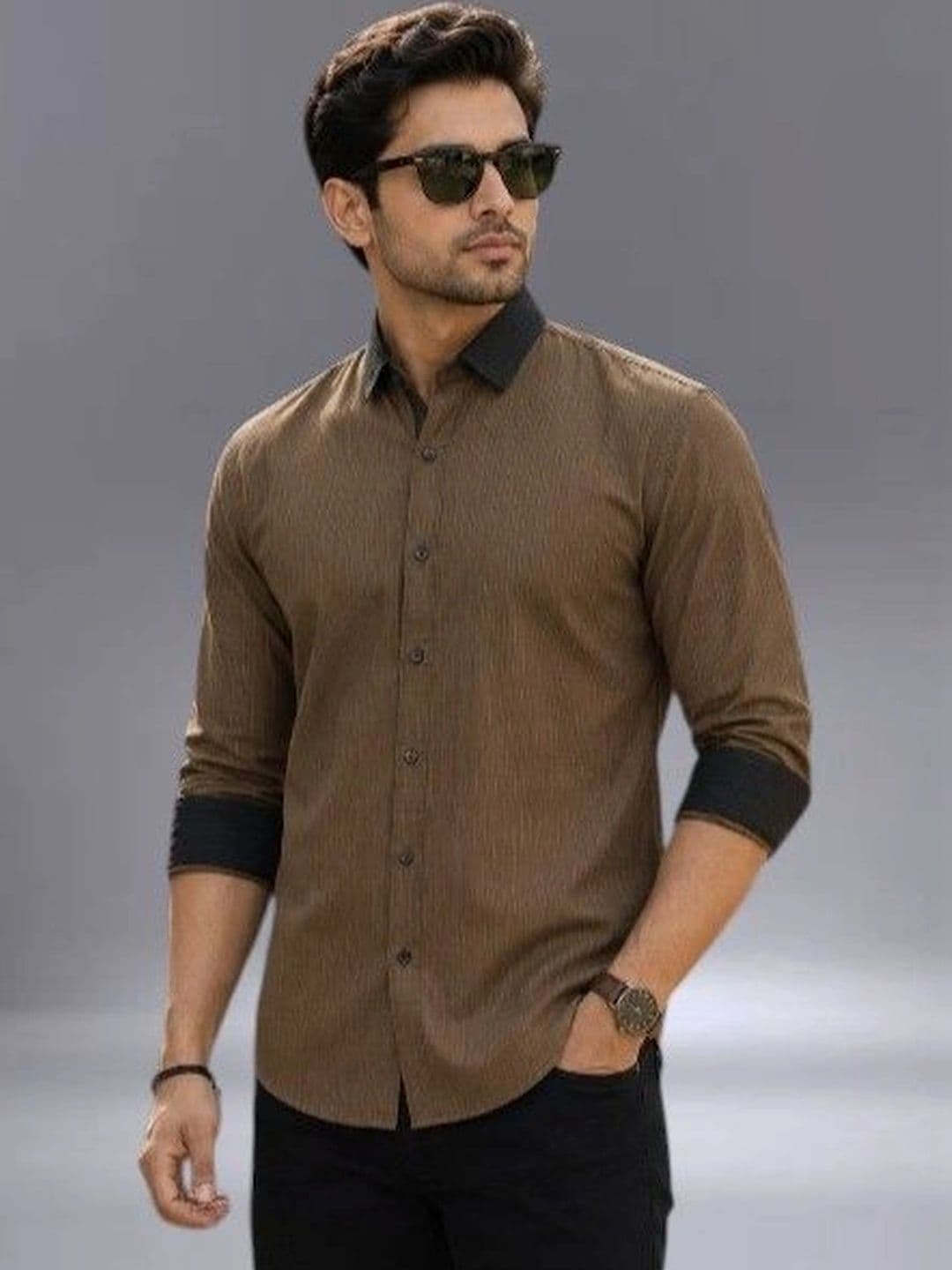 Zans and mens Men Standard Striped Casual Shirt - view 1