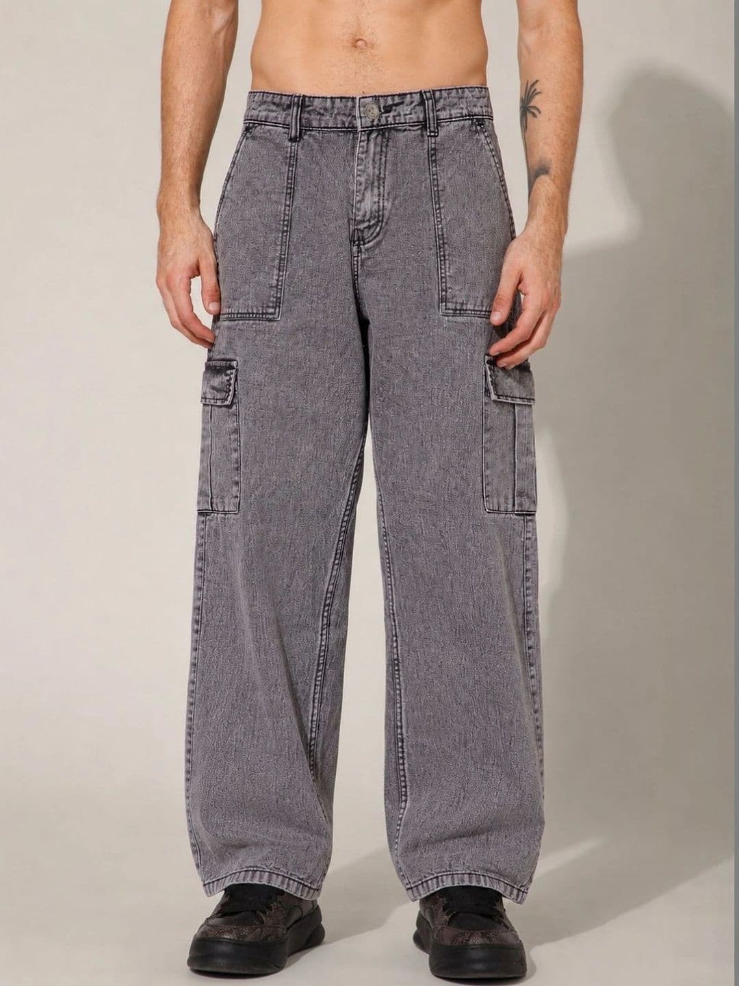STUDIO NEXX Men Loose Relaxed Fit Mid-Rise Jeans - view 1