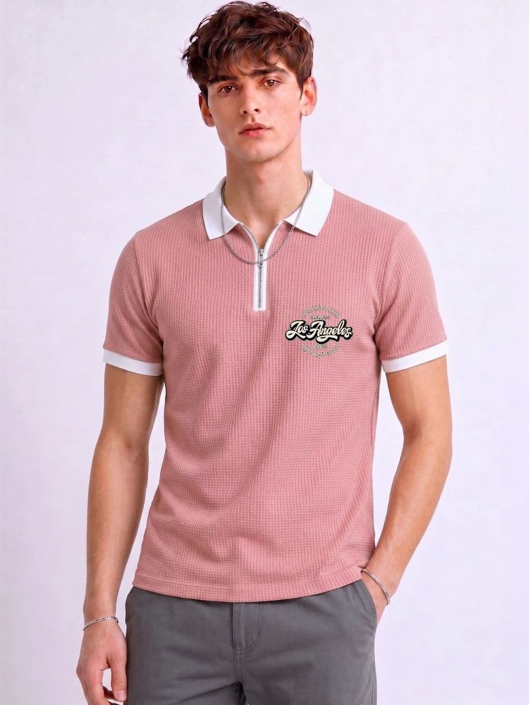 Mobox Men Typography Polo Collar T-shirt - view 1