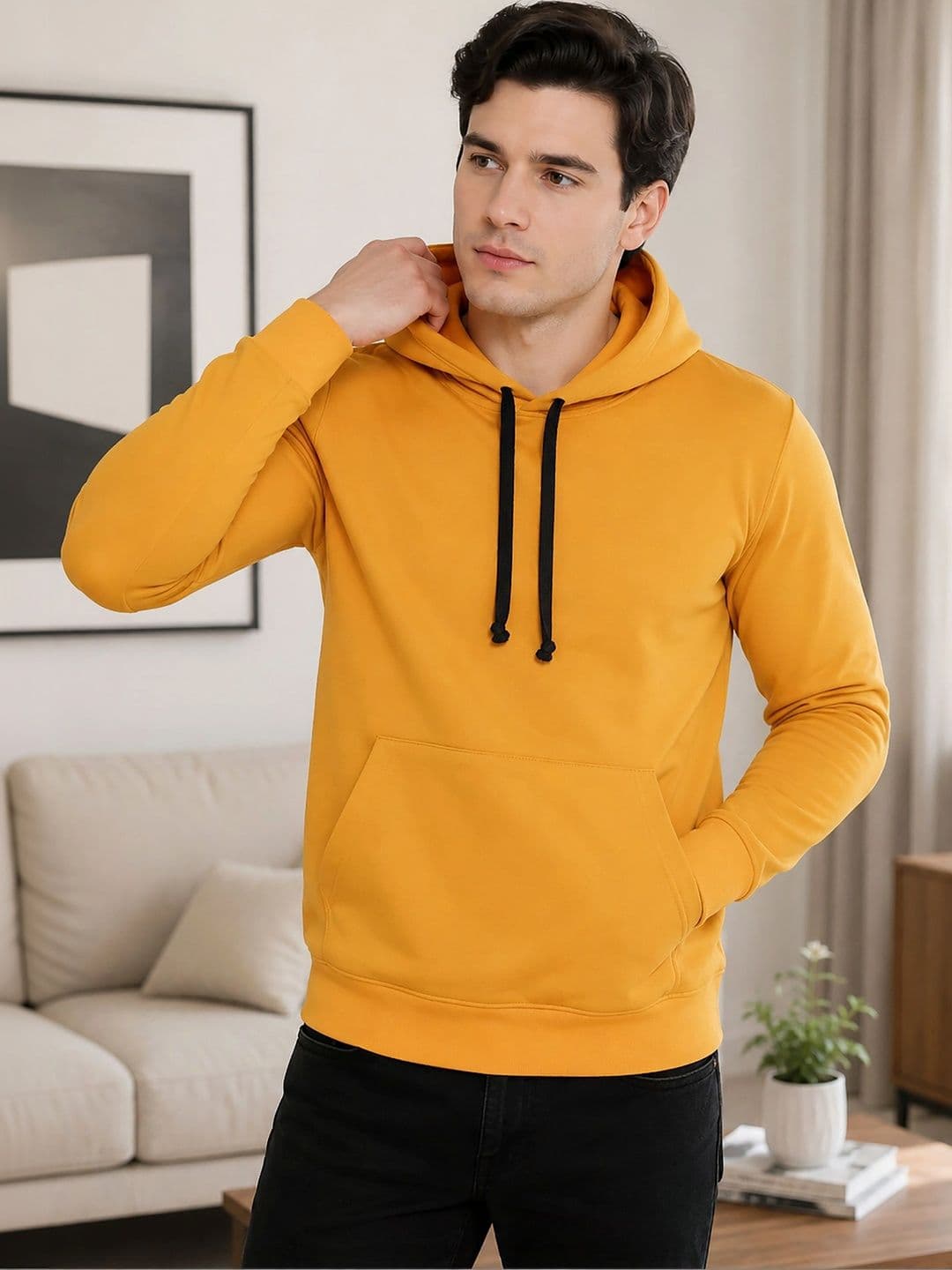 ATIGIANO Men Printed Hooded Sweatshirt - view 1